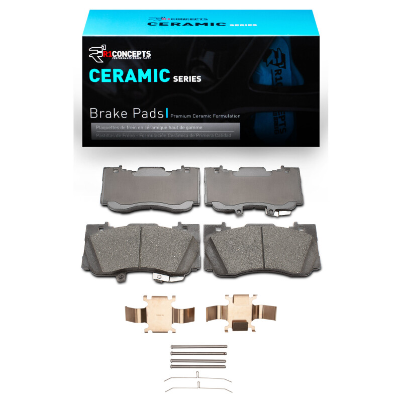 Ford Mustang Brake Pads - Front - R1 Concepts - Ceramic - `15-`23